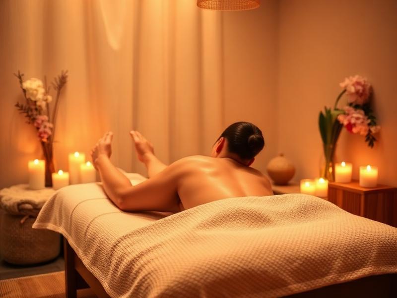 Professional back massage therapy session at luxury spa near Mohakhali