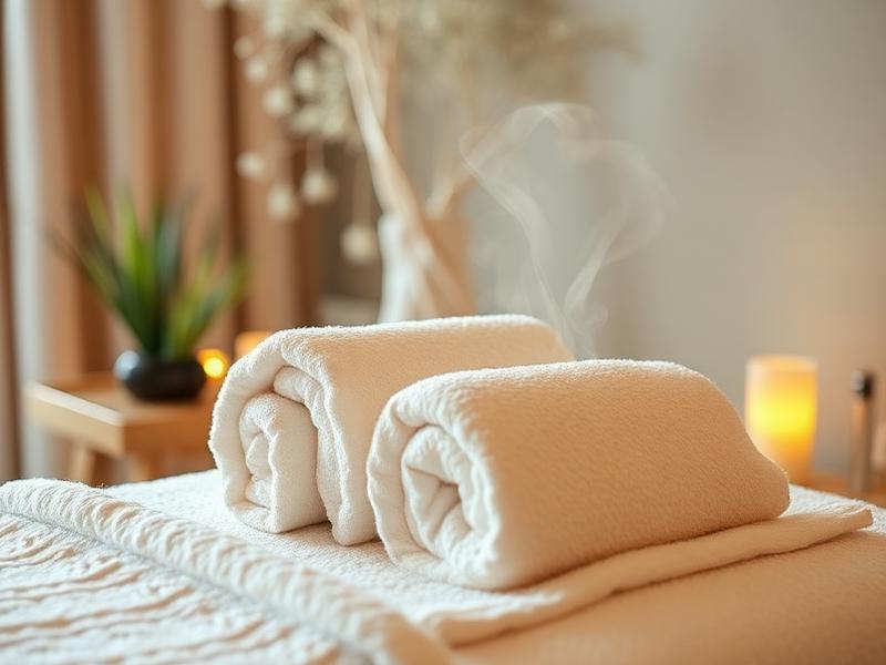 Hot towel treatment setup at premium spa near Nikunja area Dhaka