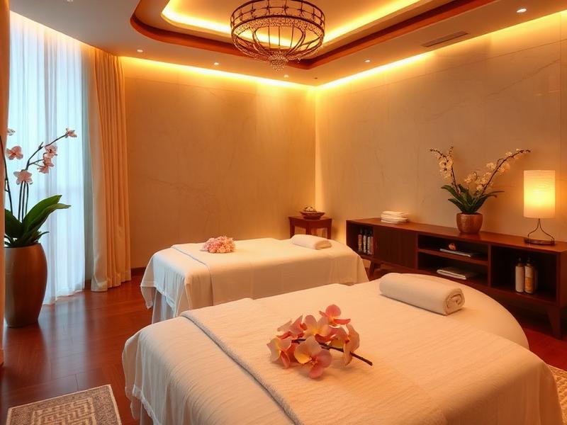 Premium spa interior with massage beds at wellness center near ChairmenBari Dhaka