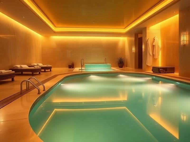 Relaxing wellness and pool area at luxury spa near Khilkhet Dhaka