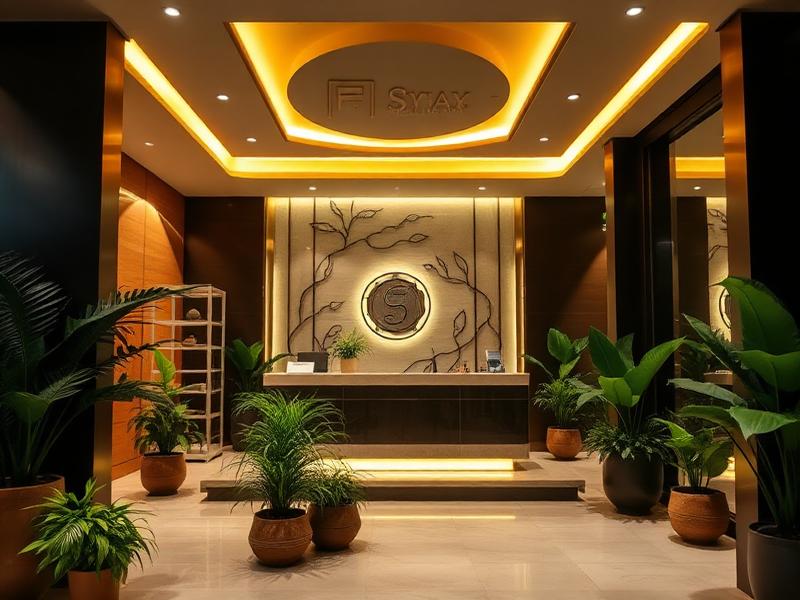 Premium wellness center entrance and reception near Bashundhara Dhaka